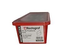 Restagraf - Kit de Fixations pour Porte C3 PICASSO Tous Modèles (02/2009 à 07/2017) - Kit Complet pour Réparation ou Remplacement - Réf. 705005A