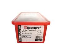 Restagraf - Kit de Fixations pour Porte KUGA (CBS) Tous Modèles (01/2013 à Aujourd'hui) - Réf. 715007A - Boîte de 107 Pièces