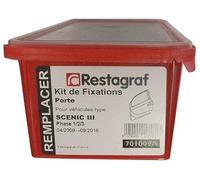 Restagraf - Kit de Fixations pour Porte SCENIC III Tous Modèles (06/2009 à 09/2016) - Kit Complet pour Réparation ou Remplacement - Réf. 701009A