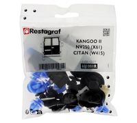 Restagraf - Kit de Fixations pour Portes Arrière KANGOO II(01/2008 à 03/2022), NV250 (12/2019 à 12/2021), CITAN W415 (02/2013 à 12/2021) (Toutes Versions) - Réf. 601001R