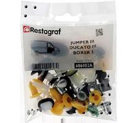 Restagraf - Kit de Fixations pour Portes Avant JUMPER III, DUCATO 3, BOXER 3 (Phase 1) (06/2006 à 07/2014) - Kit Complet pour Réparation ou Remplacement - Réf. 606002A