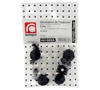 Restagraf - Kit de Fixations pour Portes CLIO II (Phase 1) (03/1998 à 06/2001) - Kit Complet pour Réparation ou Remplacement - Réf. 601008A