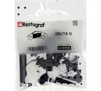 Restagraf - Kit de Fixations pour Portes DELTA III (07/2008 à 07/2015) - Kit Complet pour Réparation ou Remplacement - Réf. 614000A