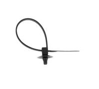 Restagraf - Lanière Plastique 150 x 5 mm à Ancrage - Collier de Serrage Automobile pour Trou Rond de 6,5 mm - Compatible Plusieurs Marques de Véhicules - Réf. 764 - Sachet de 12