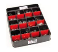 Restagraf - Plateau de Fixations Agrafes et Cales de Pare-Brises - Spécialement Compatible avec Renault - Assortiment pour Servante d'Atelier - Réf. 70433 - Plateau de 298 pcs