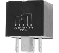 Restagraf - Relais Électrique Inverseur sans Support - 5 Broches - 22/10 A et 24 V - Pour Circuits Automobiles - Commande de Feux, Klaxons, Ventilateurs - Réf. 6498 - Blister de 1