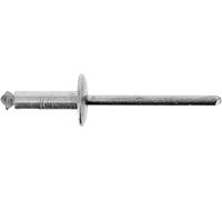 Restagraf Rivet Épanoui Aluminium en Sachet, 7 à 10mm Épaisseur, 16mm Longueur, Lot de 57, Gris