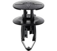 Restagraf - Rivet Plastique Multi-Usage - Compatible avec Alpine, Dacia, Fiat, Mitsubishi, Nissan, Opel, Renault, Smart (Certains Véhicules) - Réf. 228180 - Blister de 4, Noire