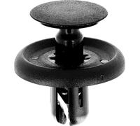 Restagraf - Rivet Plastique Multi-Usage - Compatible avec Citroën, Lexus, Peugeot, Toyota (Certains Véhicules) - Réf. 12384 - Sachet de 10, Noire