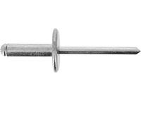 Restagraf - Rivet Tête Large Aluminium & Tige Acier - Compatible avec Alfa Romeo, Alpine, Citroën, Dacia, DS, Fiat, Lancia, Mitsubishi - Diamètre 4,8 mm - Longueur 16 mm - Réf. 12053 - Sachet de 20