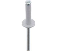 Restagraf - Rivets Épanouis Blancs pour Plaques d'Immatriculation - Diamètre 4,8 mm - Fixation Durable sur Carrosserie ou Support Plastique - Réf. 4922 - Boîte de 250