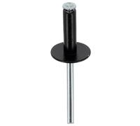 Restagraf - Rivets Épanouis Noirs pour Plaques d'Immatriculation - Diamètre 4,8 mm - Fixation Durable sur Carrosserie ou Support Plastique - Réf. 4916 - Boîte de 250
