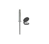 Restagraf - Rivets Expansés avec Chapos Noirs pour Plaques d'Immatriculation - Diamètre 4 mm - Fixation Durable sur Carrosserie ou Support Plastique - Réf. 4508 - Boîte de 300
