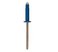 Restagraf - Rivets Expansés Bleus pour Plaques d'Immatriculation - Diamètre 4 mm - Fixation Durable sur Carrosserie ou Support Plastique - Réf. 4534 - Boîte de 250