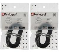 Restagraf - Silent Bloc d'Échappement - Diamètre 40 mm - Support Antivibratoire pour Ligne ou Pot - Compatible avec RENAULT ESPACE I, R18, R25 - Réf. 2535 - Sachet de 1 (Lot de 2)