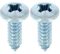 Restagraf - Vis à Tôle - Tête Cylindrique Bombée Pozidrive - Acier Zingué Blanc - Standard DIN 7981 - Fixation Carrosserie - Réf. 643 - Sachet de 20 (Lot de 2)