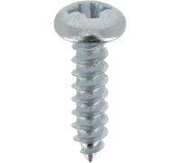 Restagraf - Vis à Tôle - Tête Cylindrique Bombée Pozidrive - Acier Zingué Blanc - Standard DIN 7981 - Fixation Carrosserie - Réf. 615 - Sachet de 60