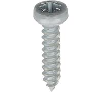 Restagraf - Vis à Tôle - Tête Cylindrique Bombée Pozidrive - Acier Zingué Blanc - Standard DIN 7981 - Fixation Carrosserie - Réf. 613 - Sachet de 70