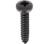 Restagraf - Vis à Tôle - Tête Cylindrique Bombée Pozidrive - Acier Zingué Noir - Standard DIN 7981 - Fixation Carrosserie - Réf. 695 - Sachet de 30