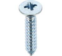 Restagraf - Vis à Tôle - Tête Fraisée Bombée Pozidrive - Acier Zingué Blanc - Standard DIN 7983 - Fixation Carrosserie - Réf. 630 - Sachet de 30