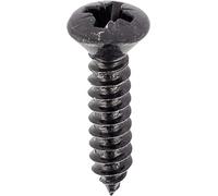 Restagraf - Vis à Tôle - Tête Fraisée Bombée Pozidrive - Acier Zingué Noir - Standard DIN 7983 - Fixation Carrosserie - Réf. 689 - Sachet de 45