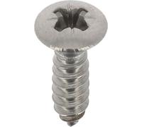 Restagraf - Vis à Tôle - Tête Fraisée Bombée Pozidrive - Inox - Standard DIN 7983 - Fixation Carrosserie - Réf. 7075 - Sachet de 20
