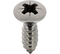 Restagraf - Vis à Tôle - Tête Fraisée Bombée Pozidrive - Inox - Standard DIN 7983 - Fixation Carrosserie - Réf. 7100 - Sachet de 15