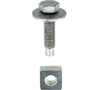 Restagraf - Vis & Écrou de Fixation Carrosserie - Spécial Carénage Sous Moteur - Compatible avec Renault - Réf. 228003 - Blister de 4