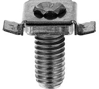 Restagraf - Vis en Cage avec Écrou Clipsable M6-1.00 x 12 mm - Fixation pour Tôle ou Châssis - Compatible avec Citroën, Fiat, Mercedes, Peugeot (Certains Véhicules) - Réf. 250
