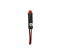 Restagraf - Voyat Lumineux Rouge à LED - Diamètre 6,5 mm - Signalisation Électrique 24/28 V - Indicateur Visuel Compact - Montage Tableau de Bord, Armoires - Réf. 217218 - Blister de 1