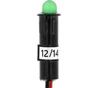 Restagraf - Voyat Lumineux Vert à LED - Diamètre 6,5 mm - Signalisation Électrique 12/14 V - Indicateur Visuel Compact - Montage Tableau de Bord, Armoires - Réf. 6858 - Blister de 1