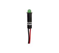 Restagraf - Voyat Lumineux Vert à LED - Diamètre 6,5 mm - Signalisation Électrique 24/28 V - Indicateur Visuel Compact - Montage Tableau de Bord, Armoires - Réf. 217219 - Blister de 1
