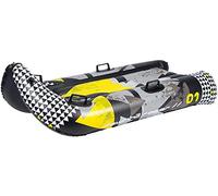 Restart Luge Gonflable tobogan - Taille Unique - Noir Gris et Jaune