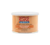 RESTASE | Cire dépilatoire liposoluble, huile d'argan, peaux délicates, 400 ml, fabriquée en Italie