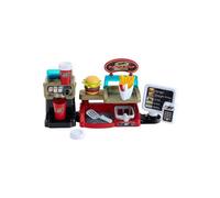 Restaurant Fast Food Burger Shop - Stand a hamburgers avec caisse - Cuisine, Marchande - Jouet Imitation et carte Tigre