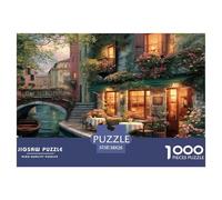Restaurant Romantique Puzzle 1000 Pièces pour Adultes Et Enfants Dès 14 Ans Jeu De Patience Et De Réflexion Divertissement Créatif Cadeau Classiques Décoration De La Maison 38x26cm/1000pcs