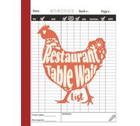 Restaurant Table Wait List - Vintage Aesthetic Cover: Reservation Book for Hostess