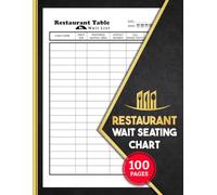 Restaurant Wait Seating Chart: Daily Guest Table Waitlist Organizer for Busy Dining Rooms | Visitor Details Log | 100 Pages