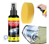 Restaurateur de phares - Nettoyant de polissage pour phares 100 ml, élimination de l'oxydation, solution de réparation de jaunissement, formule d'élimination des rayures | Kit de restauration de phare