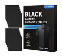 Restaurateur de vêtements noirs - Feuille de tissu de 5 pouces | Feuille de teinture acrylique - Lingettes pour tissus foncés avec formule de teinture enrichie pour restaurer les textiles décolorés, i