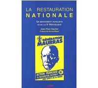 Restauration nationale Jean-Paul Gautier (Auteur)