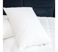 RESTBULLE Oreiller Microgel Ultra Moelleux - Housse en Percale de Coton - Fabrication Française - Qualité Hôtellerie (50_x_70_cm)