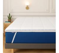 RESTBULLE Surmatelas de Confort Moelleux 90x200cm - Qualité Hôtellerie - Fabriqué en France - Epaisseur Totale de 7cm - Enveloppe Déhoussable et Lavable - Certifié Oeko-Tex