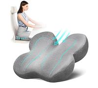 RESTCLOUD Coussin de siège pour soulager la douleur du coccyx, coussin de siège pour chaises de bureau, coussin en mousse à mémoire de forme pour coccyx, soulagement des douleurs du coccyx, sciatique