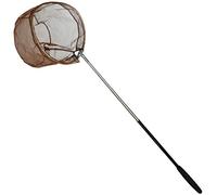 Restcloud Filet d'appât et filet de pêche avec manche télescopique s'étend jusqu'à 59 pouces, Anneau de 30,5 cm, poignée de 122 cm, marron.