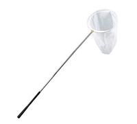 RESTCLOUD Filet Professionnel à Insectes et Papillons avec Anneau de 35,6 cm, Profondeur de Filet de 66 cm, poignée télescopique de 150 cm, Extensible jusqu'à 185,4 cm de Long, verrouillable en Acier