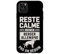 Reste Calme C'est Un Berger Allemand Pas Un Requin Coque pour iPhone 11 Pro Max
