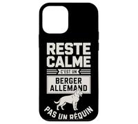 Reste Calme C'est Un Berger Allemand Pas Un Requin Coque pour iPhone 12 Mini
