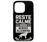 Reste Calme C'est Un Berger Allemand Pas Un Requin Coque pour iPhone 13 Pro