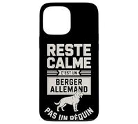 Reste Calme C'est Un Berger Allemand Pas Un Requin Coque pour iPhone 13 Pro Max